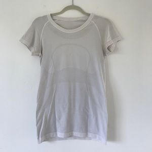 White Lululemon Workout T shirt